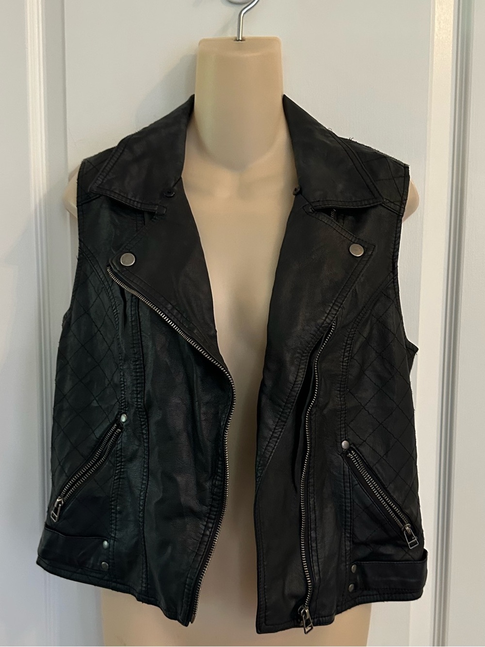 Ashley by 26 International | faux leather motorcycle style vest
